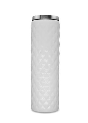 Термокружка вакуумная из нержавейки для кофе и чая maestro mr-1648-45-white  450мл