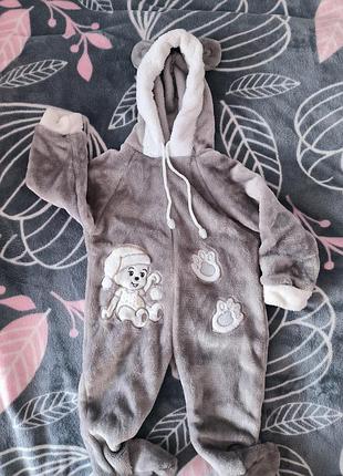 Флисовый человечек, человечек унисекс, теплый человечек