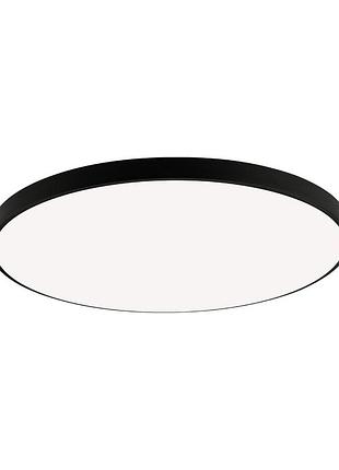 Светильник потолочный светодиодный накладной круглый (40 w/вт, 6400k, 2800 lm, пластик, черный) hazel-40