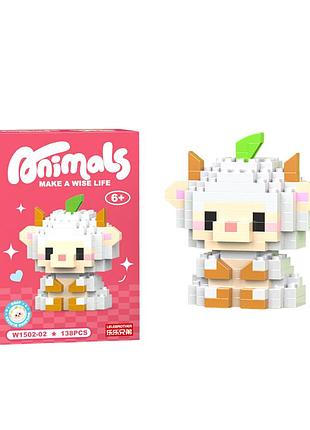 Конструктор фигурка пиксели bricks animals goat