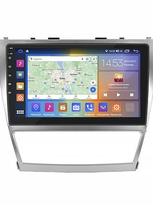 Штатная магнитола lesko для toyota camry vi (xv40) рестайлинг 2009-2011 экран 10" 2/32gb carplay 4g wi-fi gps