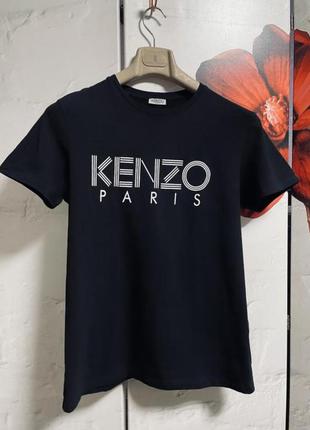 Чорна футболка kenzo paris оригінал