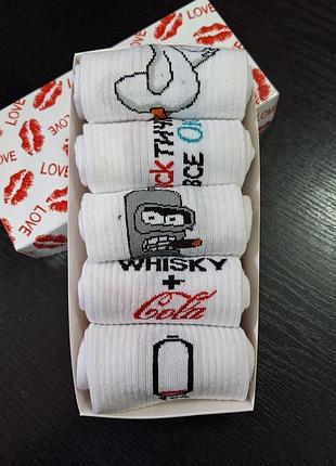 Набор женских носков 36-41 5 пар в подарочной коробке pro_355