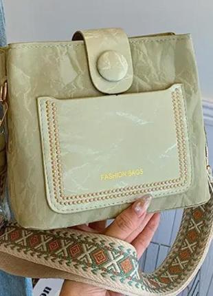 Женская сумка на плечо с широким ремнем fashion | 37288-2