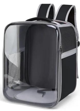 Рюкзак-перенесення для котів та собак 40x30x28 cosmopet cp-32 black
