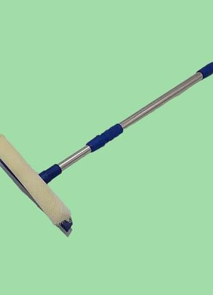 Окномойка телескопическая 380 а швабра для мытья окон с длинной ручкой l 75 cm w 20 cm variomarket