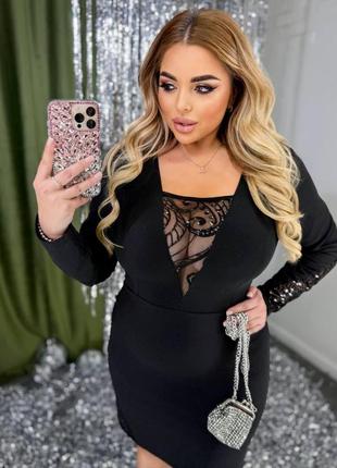 Сукня креповий трикотаж норма і  батал