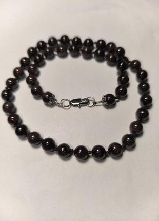 Намисто з натурального гранату