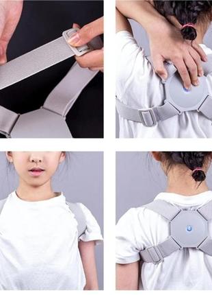 Корректор осанки, умный корсет для спины и позвоночника с вибрацией smart sensor corrector