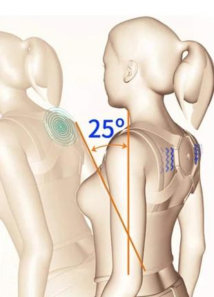 Корректор осанки, умный корсет для спины и позвоночника с вибрацией smart sensor corrector