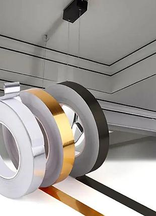 Клейкая лента для швов плитки 1 см 50 м черная