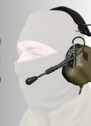 Наушники earmor m32 с универсальным креплением. наушники с микрофоном тактичны. наушники для стрельбы.