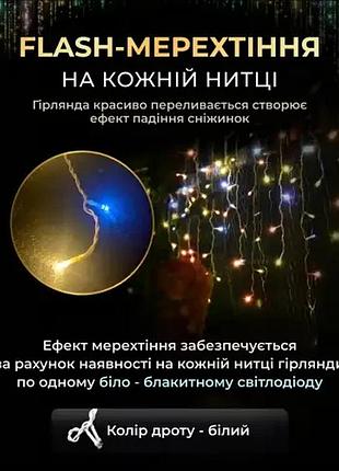 Долговечная уличная гирлянда,создает праздничную атмосферу,гирлянда светодиодная 20 метров от сети,мультиколор