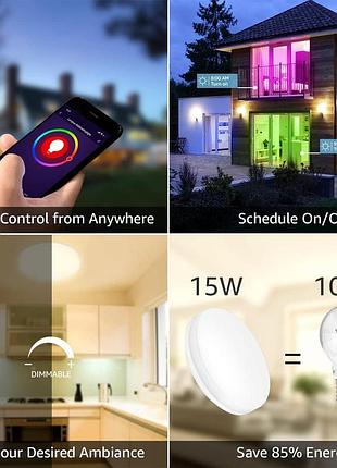 Светодиодный потолочный светильник lepro smart с регулируемой яркостью, потолочный светильник2 фото
