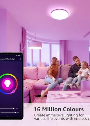 Светодиодный потолочный светильник lepro smart с регулируемой яркостью, потолочный светильник5 фото