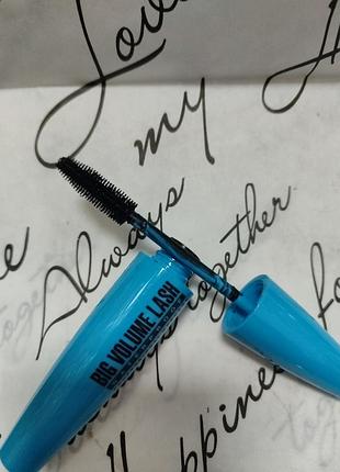 Eveline cosmetics big volume lash водостойкая тушь для ресниц для объема, оттенок deep black 9 мл