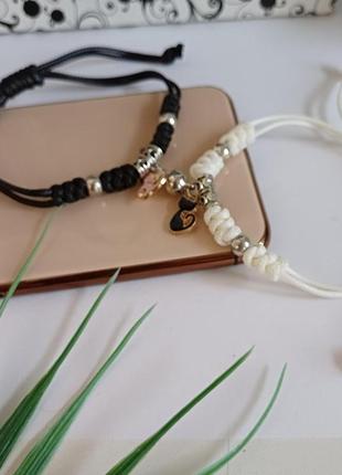 Парні браслети з котиками магнітні на затяжках