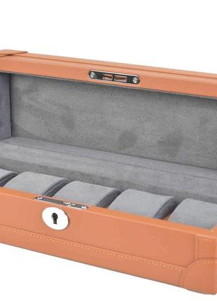 Шкатулка для зберігання годинників salvadore 5w-brgf світло-коричневий