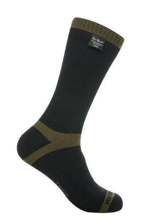 Носки водонепроницаемые dexshell trekking, р-р s, с зеленой полоской
