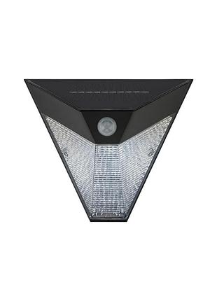Настенный led светильник с датчиком движения на солнечной батарее черный livarno home