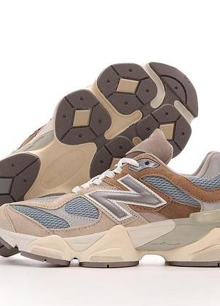 Женские кроссовки new balance 9060 beige brown 36-37-38-39-40-41