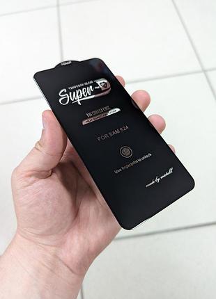 Захисне скло super 5d samsung s24 fullglue чорне