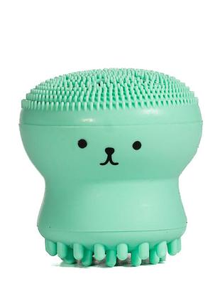 Набір 2 в 1 puffy спонж для макіяжу та щітка для очищення обличчя7 фото