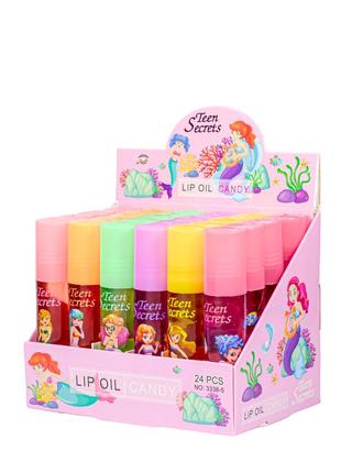 Набор блесков для губ фруктовых teen secrets lip oil candy, 24 шт