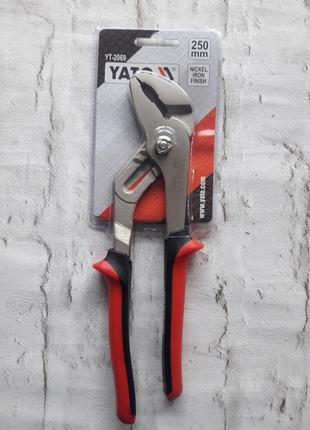 Кліщі переставні yato нікельовані 250 мм (yt-2069)