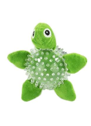 Іграшка animall grizzzly черепаха для собак зелена 9 см (6914068020037)