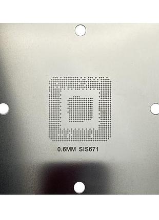 Трафарет bga прямого нагрева sis671 (0.60 mm) 90 x 90 mm