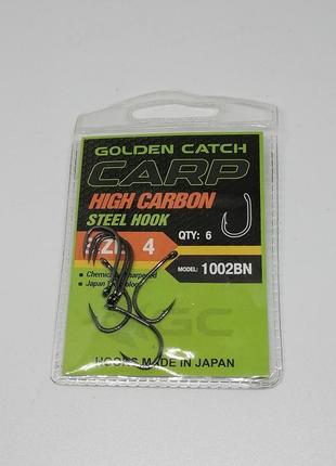 Крючки golden catch carp 1002 bn n°4