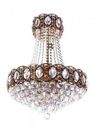 Люстра хрустальная подвесная, светильник подвесной sunlight на 8 ламп е 1051