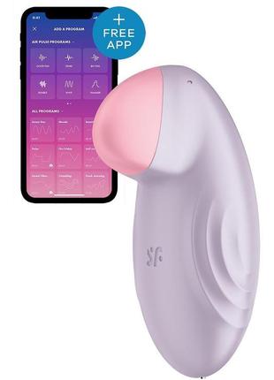 Вибратор satisfyer tropical tip light lilac feromon