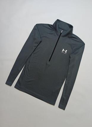 Кофта спортивная серая женская тренировочная under armor. размер - l.