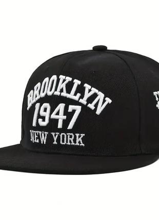 Кепка brooklyn с прямым козырьком унисекс (snapback) brooklyn 19476 фото