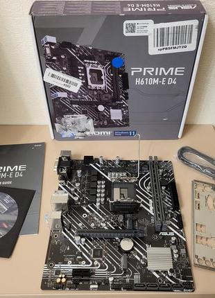 Материнська плата asus prime h610m-e d4 (s1700, intel h610, pci-ex16)