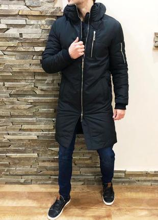 Парка asos w24/25 classic чорна