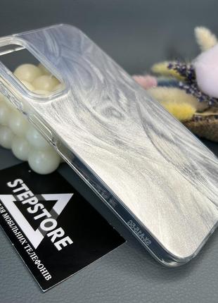 Чохол для samsung a15/m15 з візерунком глянсовий переливається протиударний прозорий