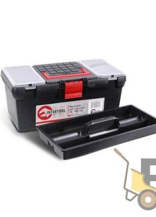 Ящик для інструментів, 16" 396*216*164 мм intertool bx-0016