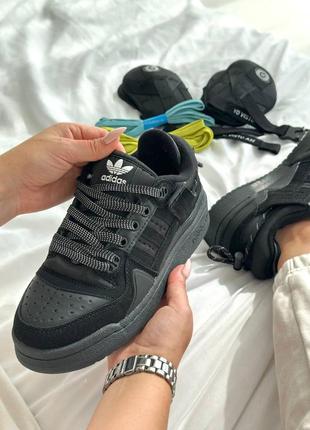 Adidas forum x bad bunny black