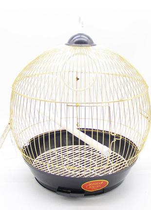 Зк клетка для птиц 308 - 39х42 см, золото