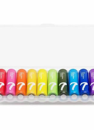 Батарейка zmi aaa bat alkaline 10 шт zi7 rainbow