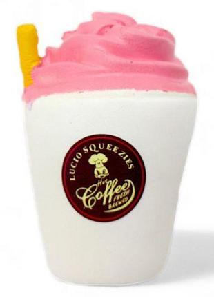 Сквіш-антистрес "стаканчик кава", білий