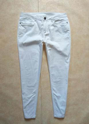Брендовые белыe джинсы cкинни street one, 12 размер.