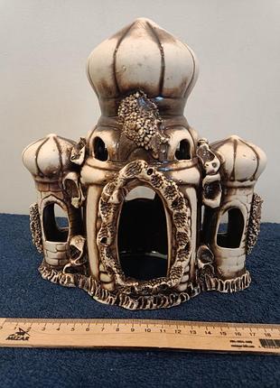 Домик для рыбок в аквариум, восточный замок