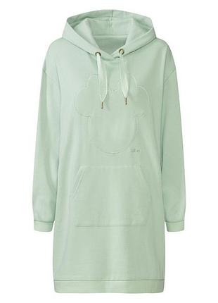 Утепленная кофта толстовка худи туника женская из minnie оверсайз