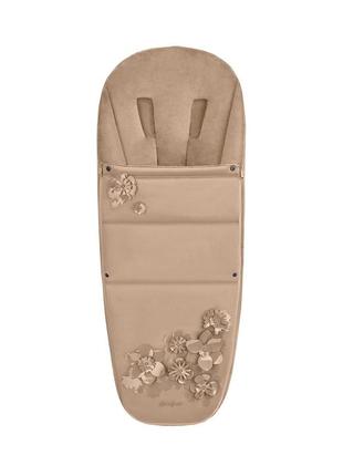 Чохол для ніг cybex platinum simply flowers beige