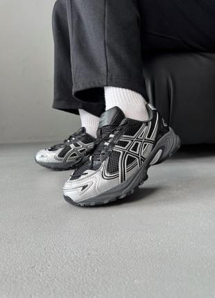 Жен/чел кроссовки asics nous gel-kahana t v4 black/silver