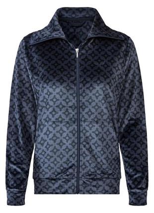 Толстовка велюровая для женщины esmara lidl 435817 xs темно-синий